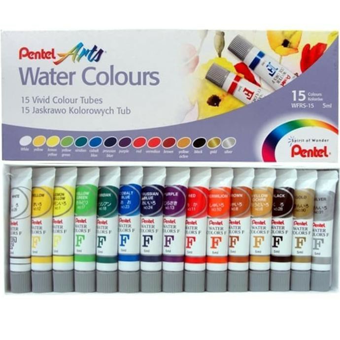Cat Air Pentel Arts 15 Water Colours