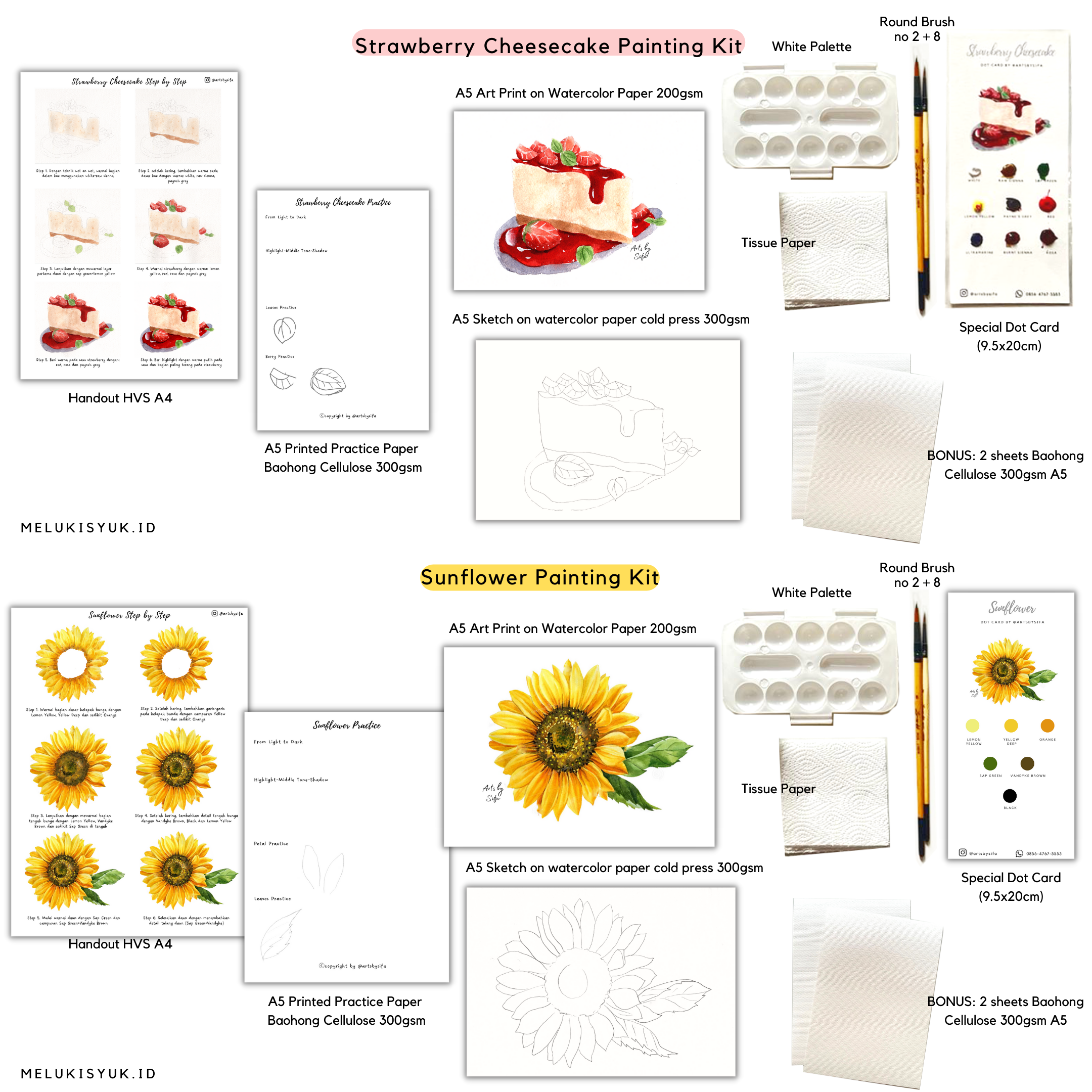 Sunflower+Strawberry Cheesecake Package Kit